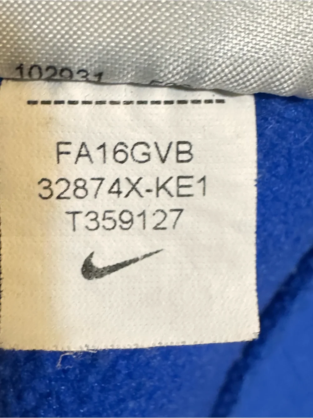 Nike Kentucky Wildcats Football Therma-FIT Hoodie Blue Men’s L